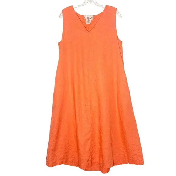 Philosophy | Dresses | Philosophy Linen Swing Dress Sleeveless Midi Coral Pockets Summer Size Medium | Poshmark Philosophy | Dresses | Philosophy Linen Swing Dress Sleeveless Midi Coral Pockets Summer Size Medium | Poshmark